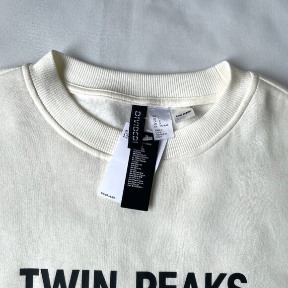 Last one! H&M NWT Twin Peaks David Lynch Women Crew Neck Oversized Sweatshirt - Picture 5 of 16